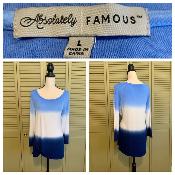 Soft Ombré Side Knot Tunic - Picture 3 of 8